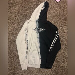 Valkyrae Dip Dye Two Toned Dagger Hoodie